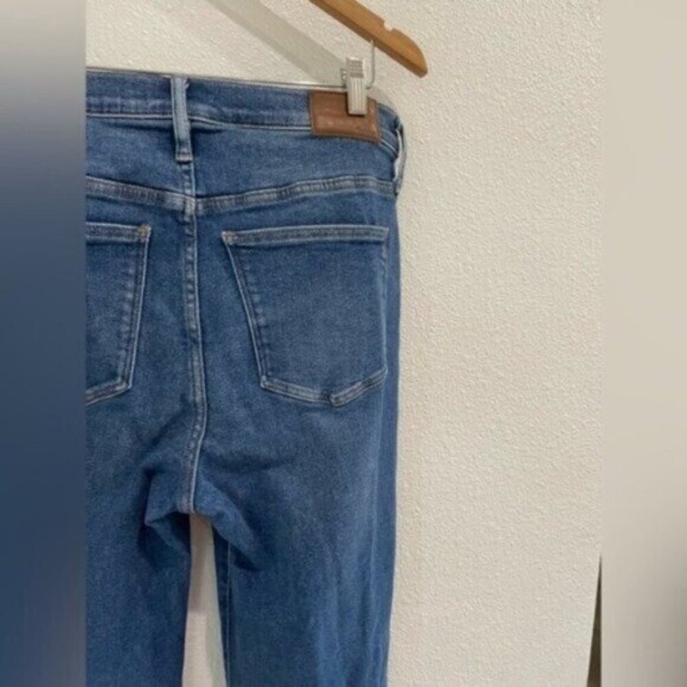 Madewell High Rise Cali Demi Boot Jeans Preppy Contemporary Stretch Mini Flare - Picture 9 of 10